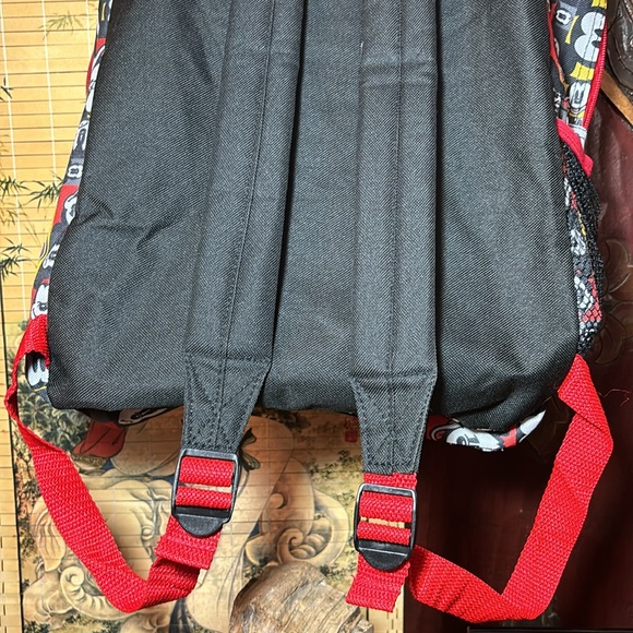 Walt Disney World Backpack Mickey Mouse Expressions Red Yellow Grey EUC - Picture 8 of 17